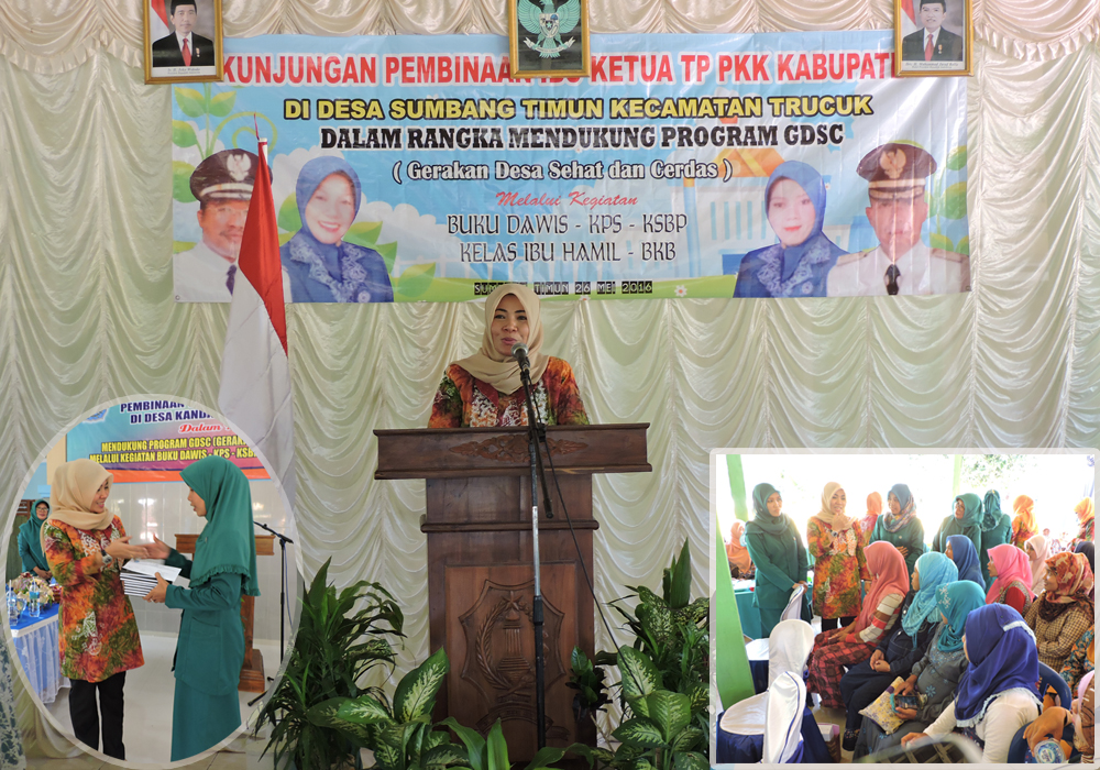 Kunjungan Kerja Ka. TP-PKK Kabupaten Bojonegoro ke Desa