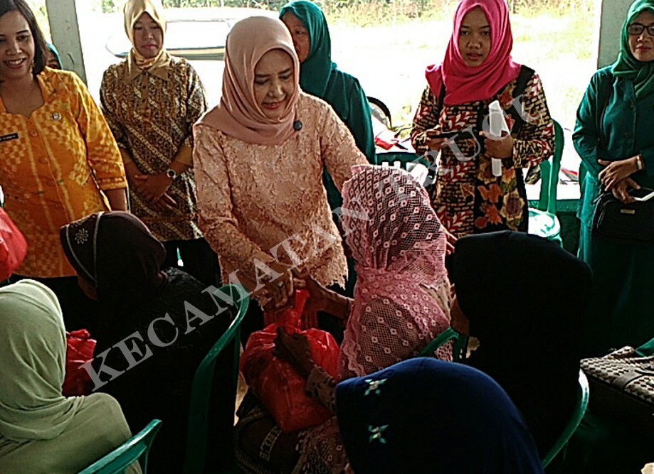 Plt Ketua DWP PKK Bagikan Sembako Bagi Lansia, PMT Balita, Dan Santunan Anak Yatim
