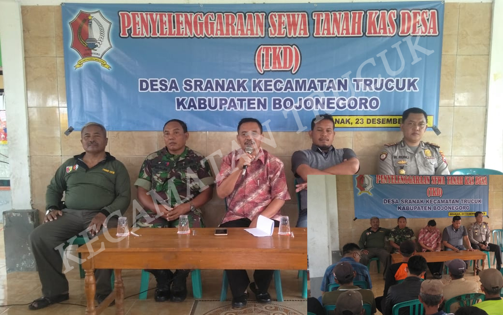 “Untuk Peningkata PAD 2019 Desa Sranak Melaksanakan Lelang TKD”