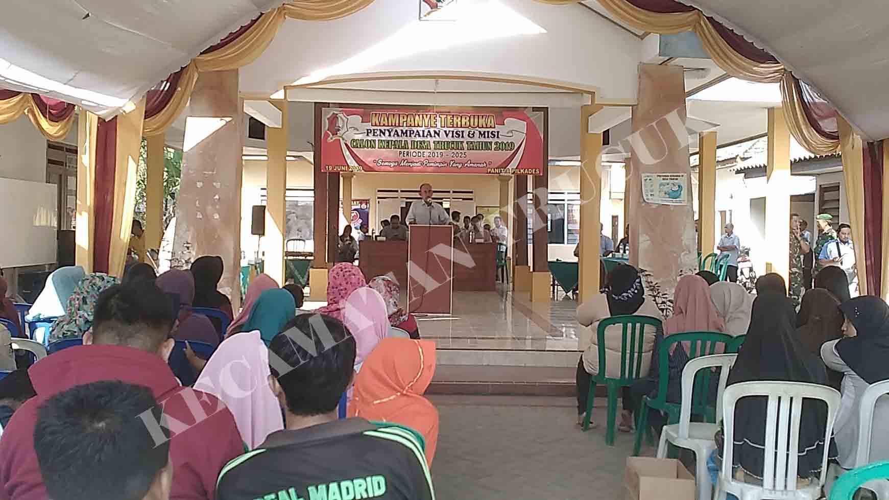 Penyampaian Visi Misi “Pilkadesa Desa Serentak 2019”