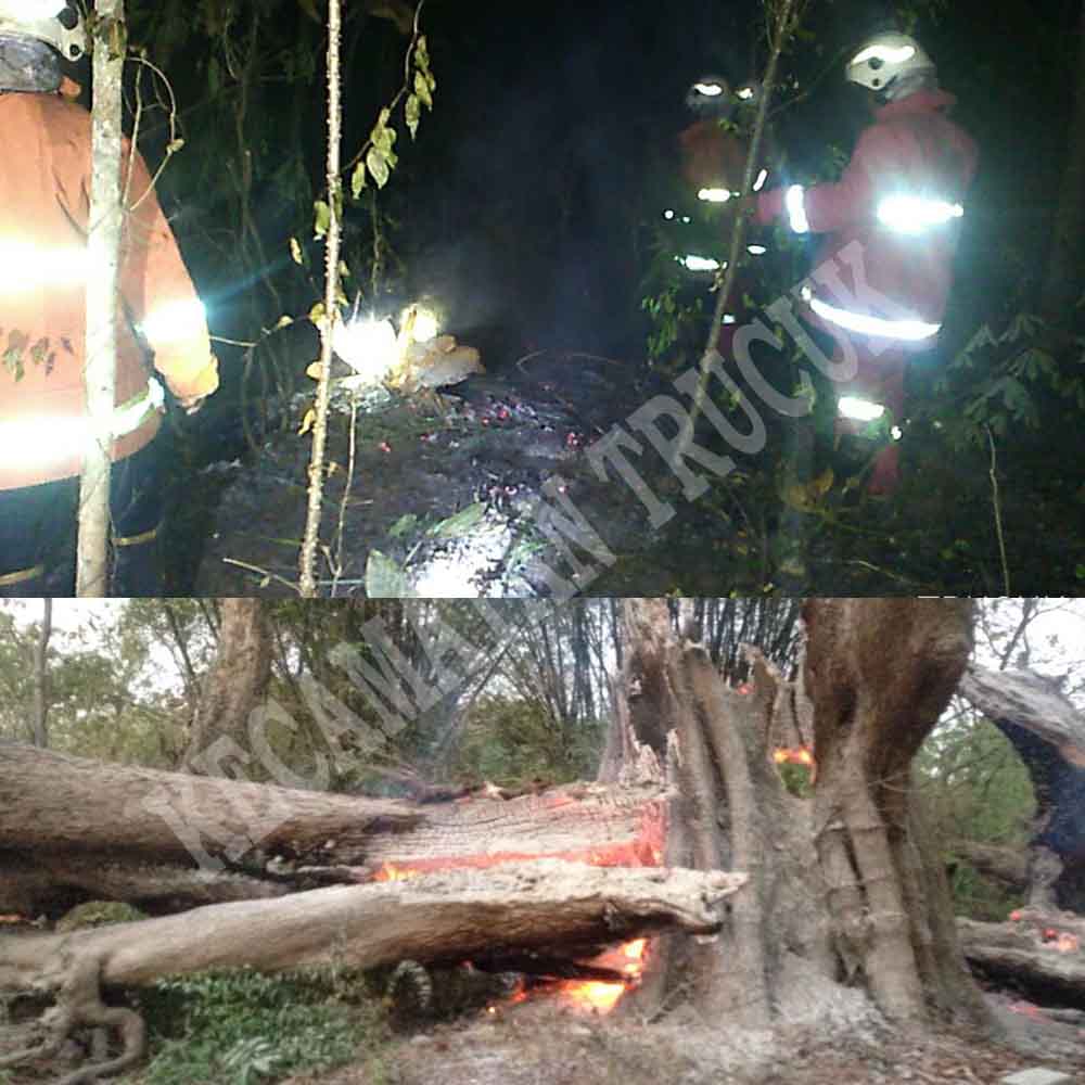 Musim Kemarau Hutan Jati Dekat pemukiman Di Kecamatan Trucuk Terbakar