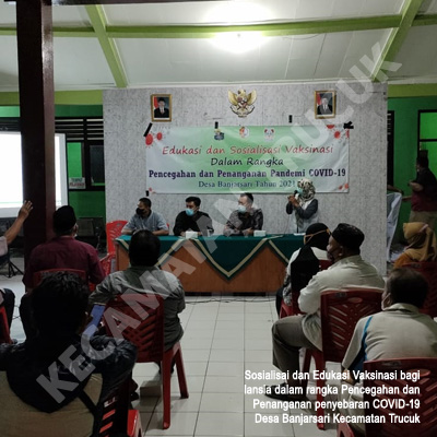 Tim Satgas PPKM laksanakan Edukasi Dan Sosialisasi Vaksinasi Bagi Lansia