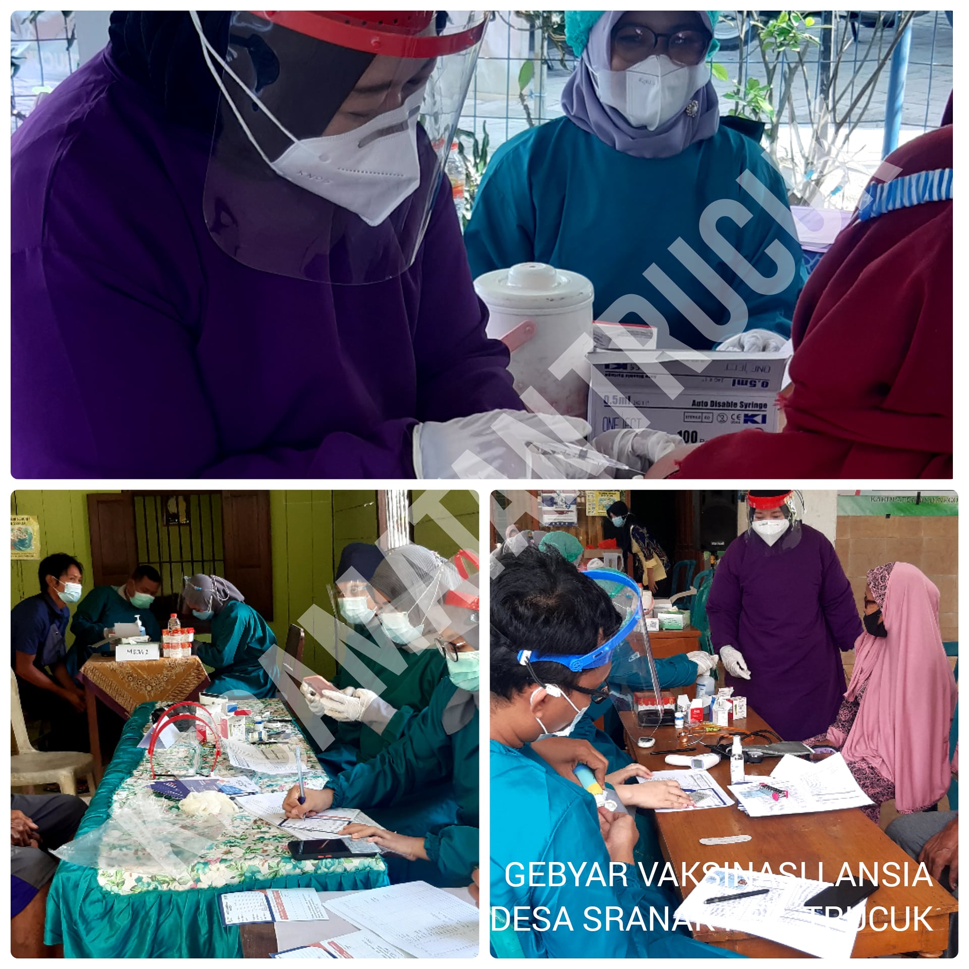 Gebyar Vaksinasi Lansia Kecamatan Trucuk