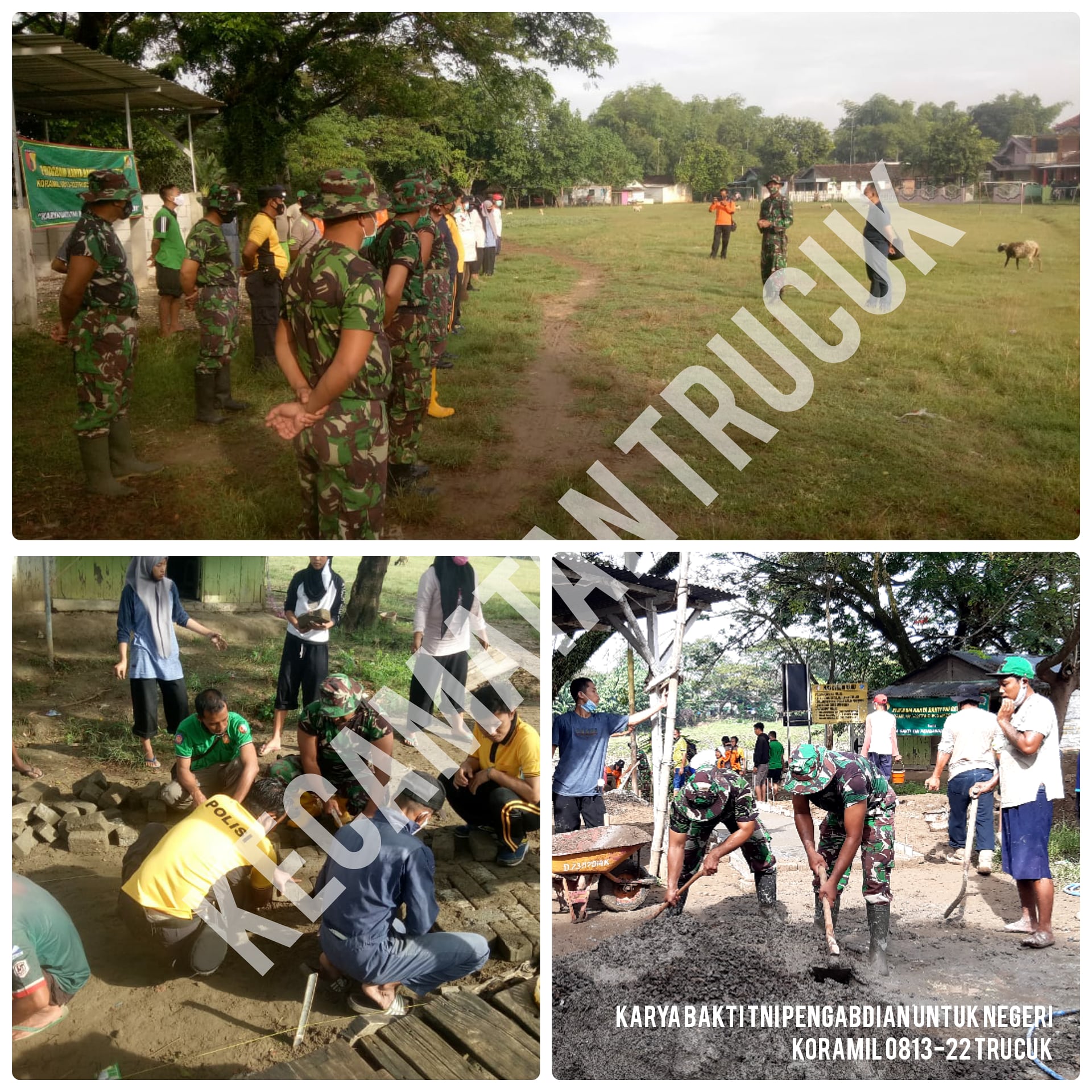 Koramil 0813-22 Trucuk Laksanakan Karya Bakti TA 2021