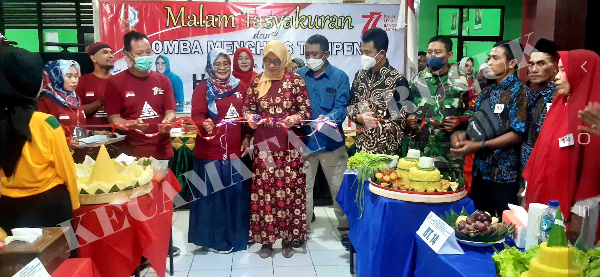 Anekaragam Tumpeng Dan Hiasan Menarik, Dalam Rangka HUT RI Ke-77 Tahun 2022