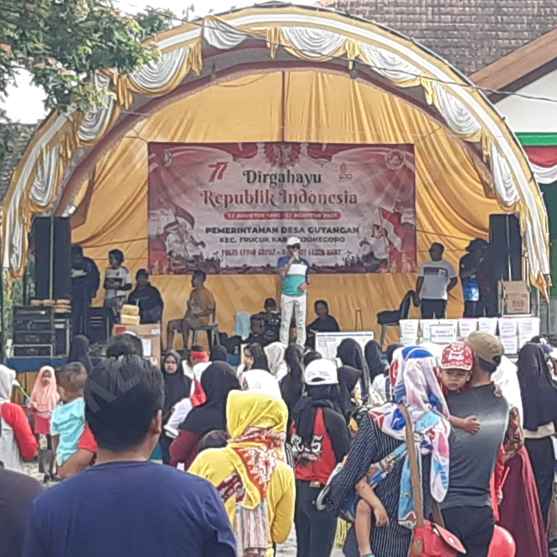Puncak Peringatan HUT RI Ke-77 Pemdes Gelar Jalan Sehat