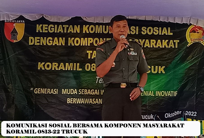 Koramil 0813-22 Trucuk Gelar Komsos Dengan Komponen Masyarakat