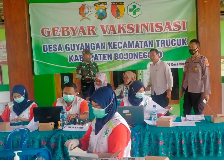 Upaya Percepatan Vaksinasi Covid-19, Pemdes Guyangan Melaksanakan Gebyar Vaksin Boster