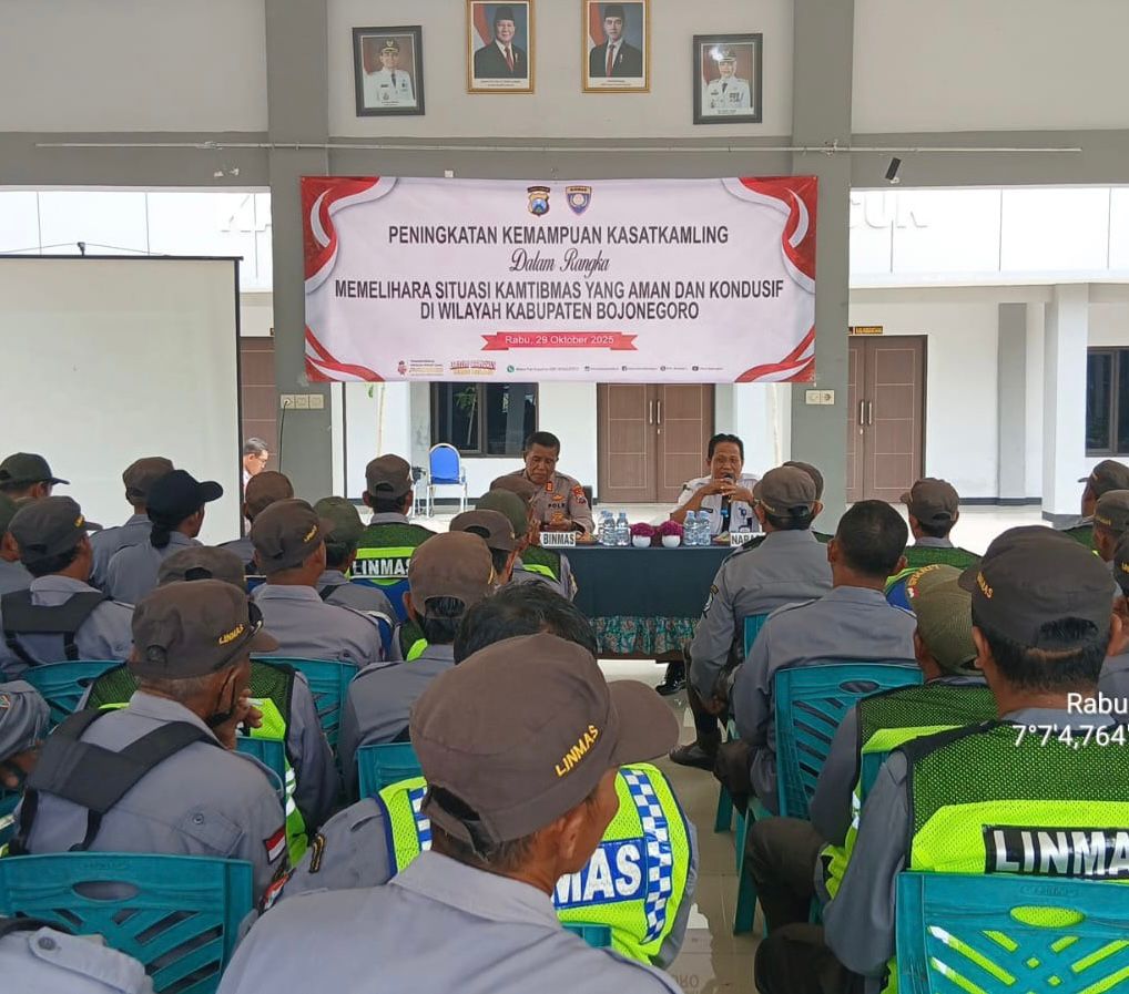 Bimbingan Teknis (Bimtek) Kemampuan Kasatkamling oleh Polres Bojonegoro