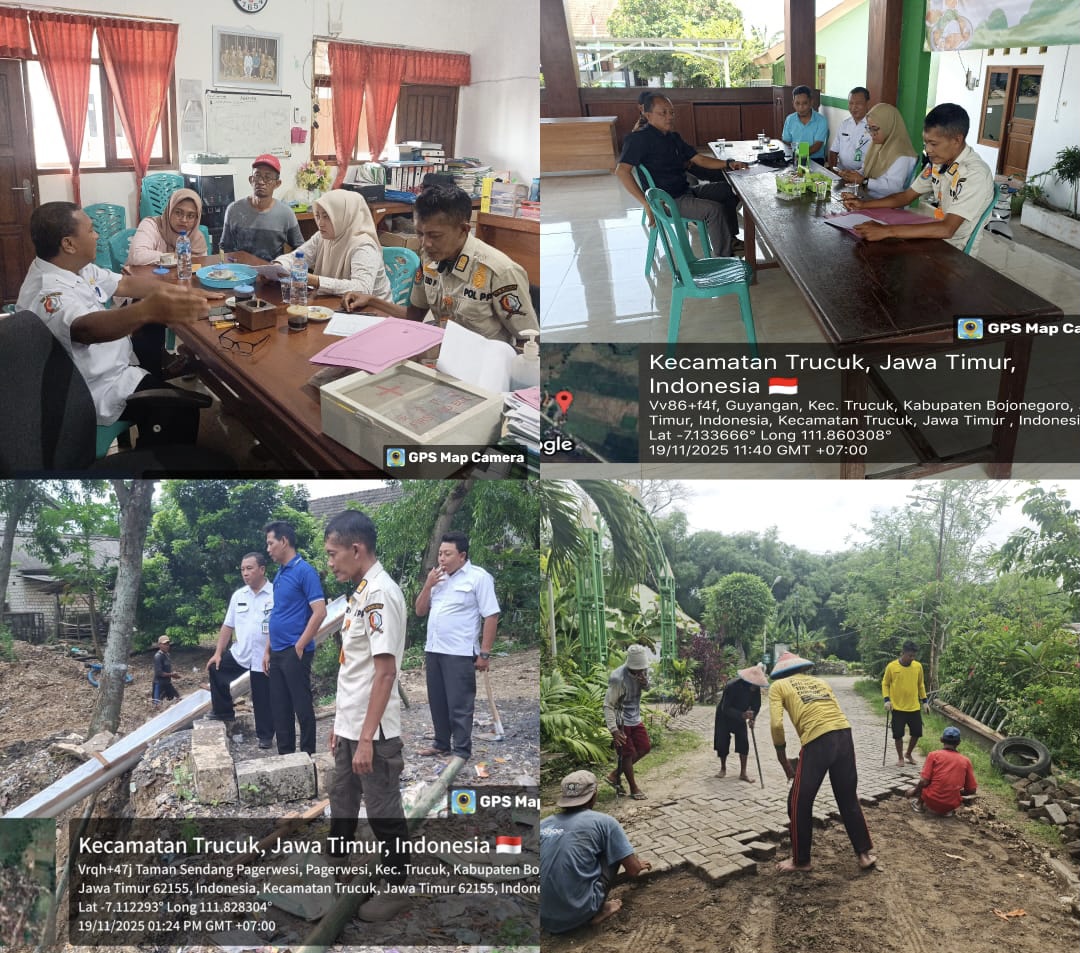 Pemantauan Progres BKK Desa Tahap I 2025 di 6 Desa Kecamatan Trucuk