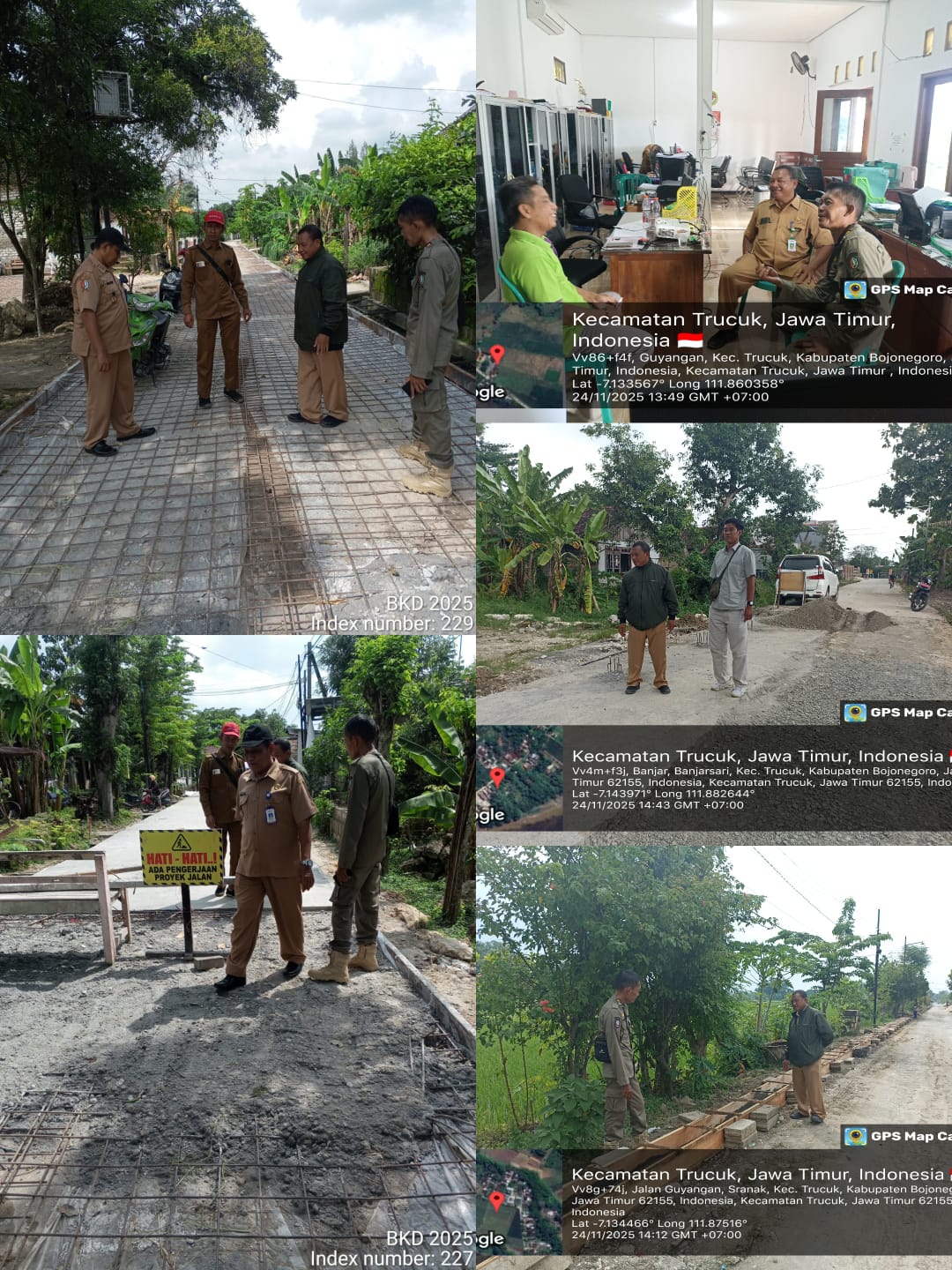 Monitoring Progres BKK Desa Tahap I 2025 6 Desa di Kecamatan Trucuk