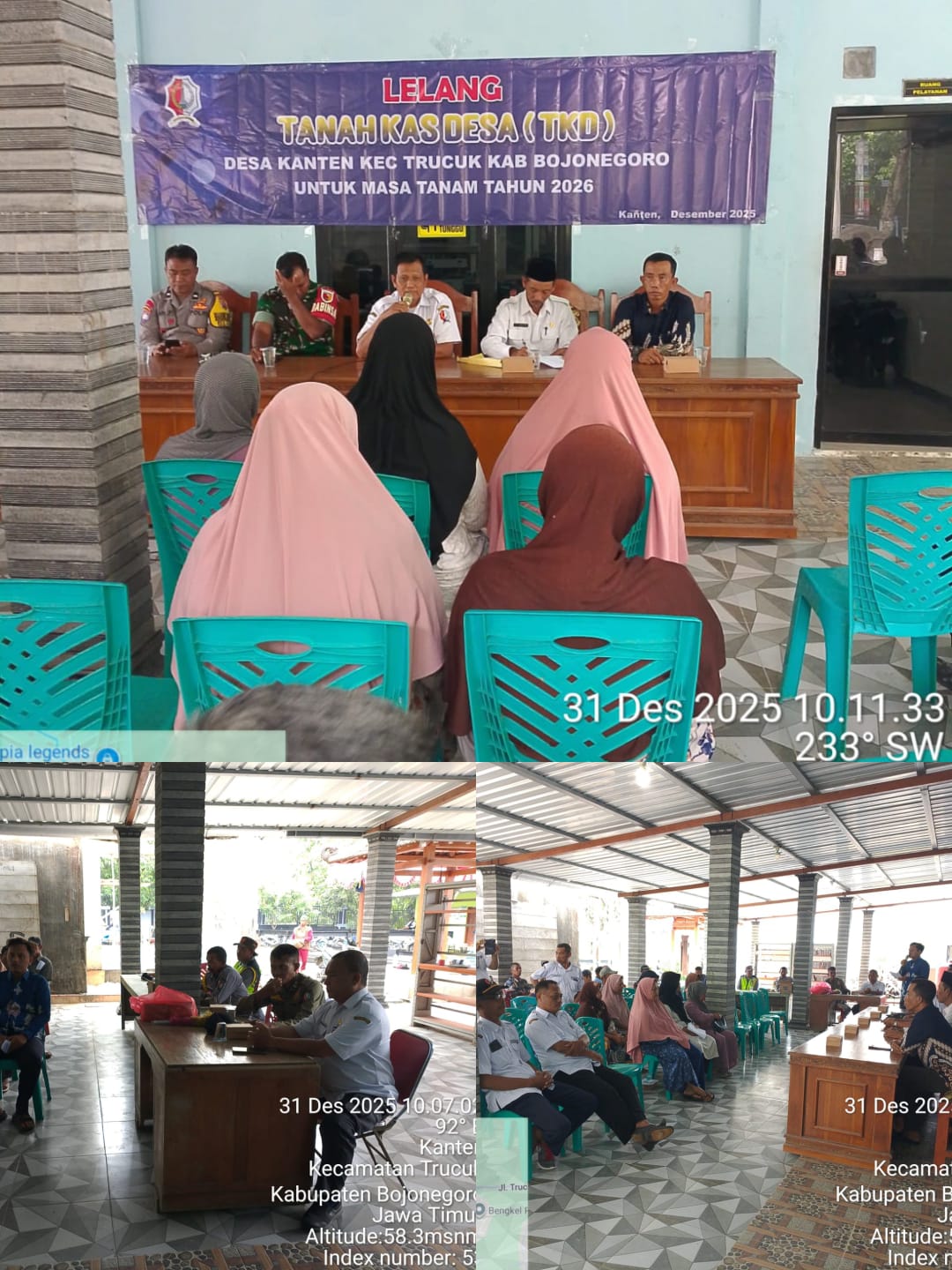 Lelang Sewa Tanah Kas Desa Kanten Berjalan Lancar
