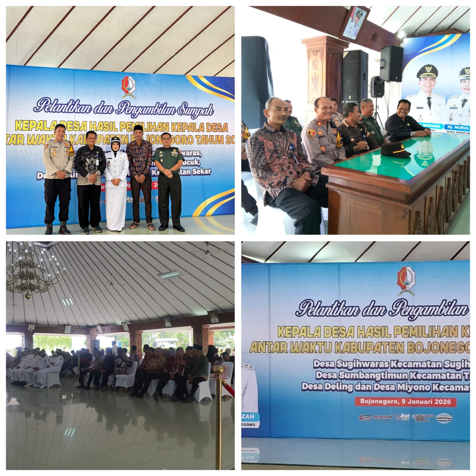 Bupati Bojonegoro Lantik Kades Sumbangtimun Hasil Pilkades Antar Waktu 2026