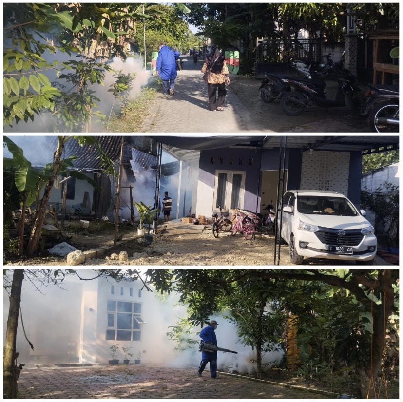 DESA TRUCUK LAKUKAN FOGGING MANDIRI CEGAH PENYEBARAN DBD