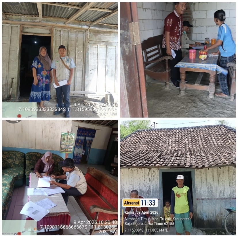 Disnakkan Bojonegoro Laksanakan Verifikasi Lapangan Program Gayatri dan PDKT di Kecamatan Trucuk