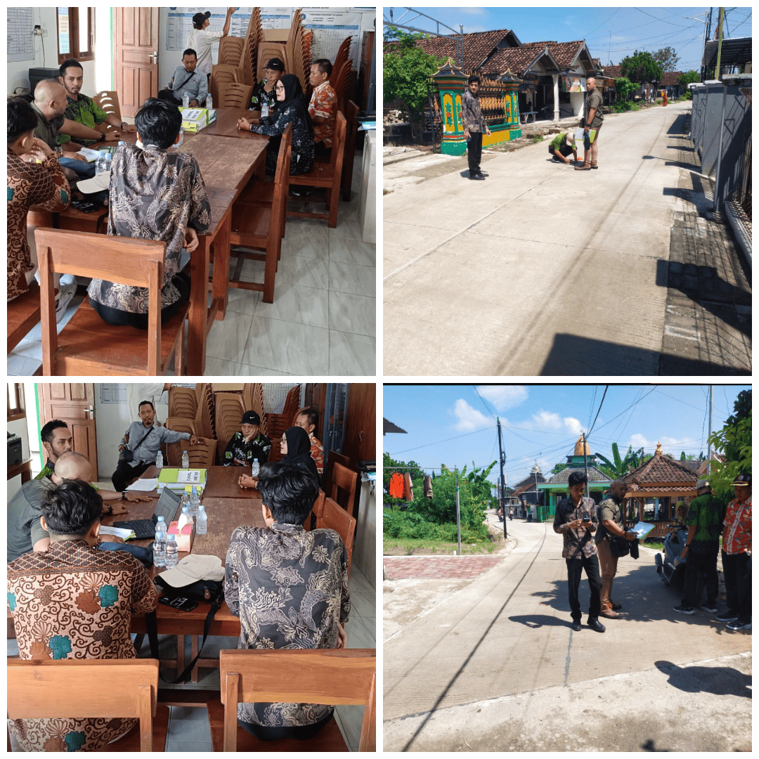 Inspektorat Bojonegoro Pantau Kualitas Jalan Beton BKD di Desa Padang
