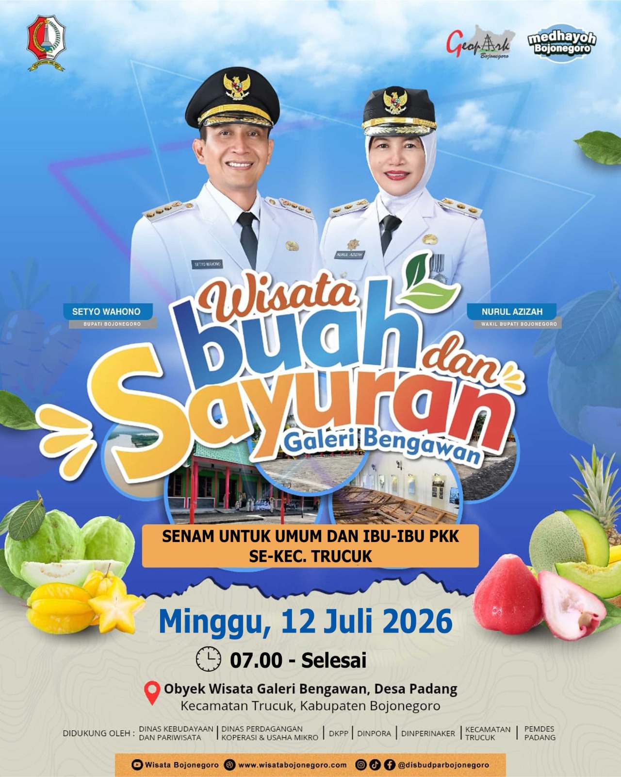 Kecamatan Trucuk Gelar Senam Massal dan Pasar Buah-Sayur Lokal