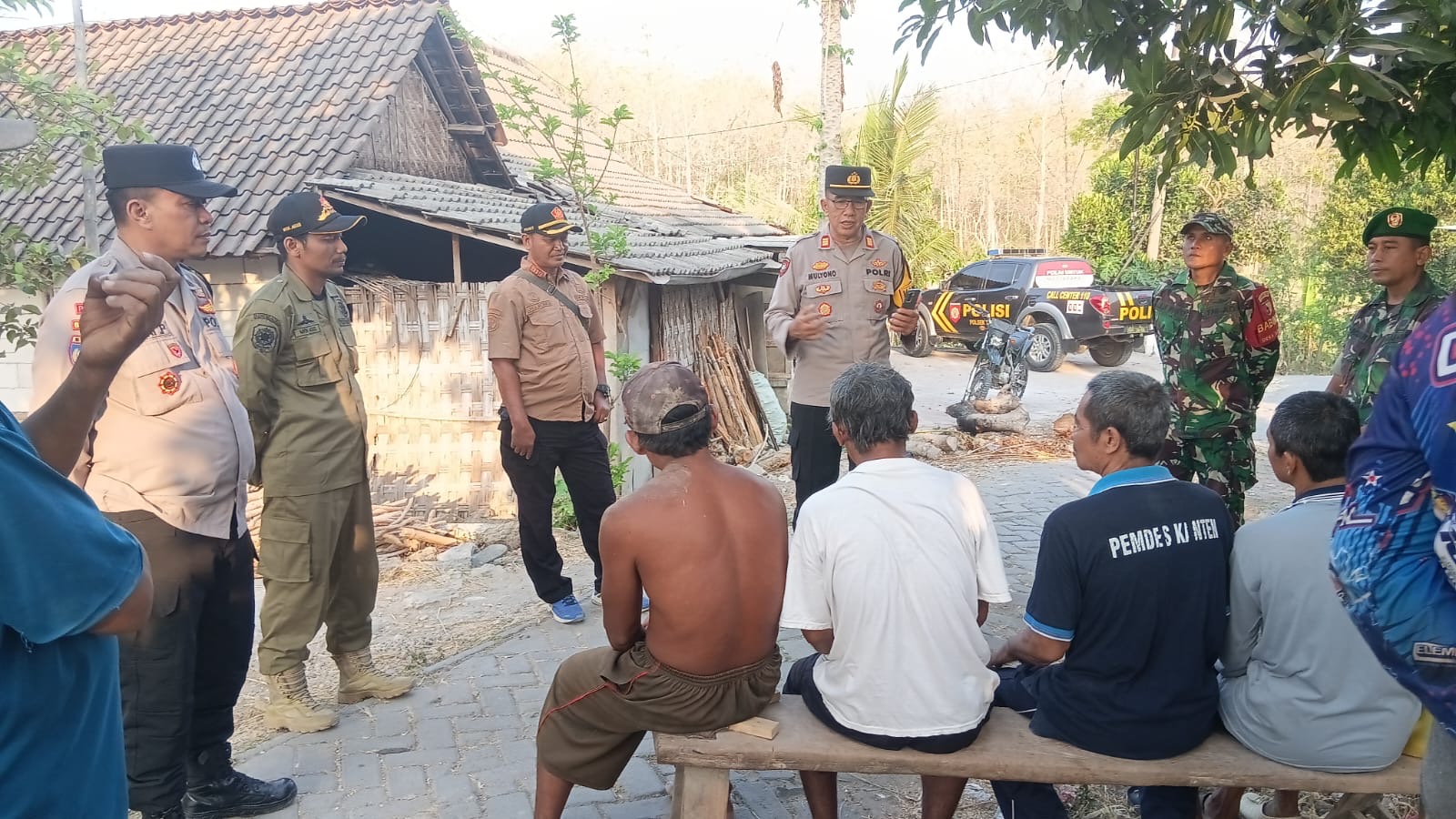 Satpol PP Kecamatan Trucuk Dampingi Sosialisasi Bahaya Karhutla di Desa Kanten