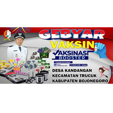 Percapatan Vaksinasi Pemdes Kandangan Gelar “Gebyar Vaksinasi Boster”