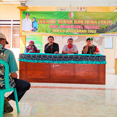 Meningkatkan PAD Pemdes Trucuk Laksanakan Lelang TKD Tahun 2023